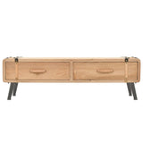 Meuble TV 110x33x35 cm Bois de sapin massif