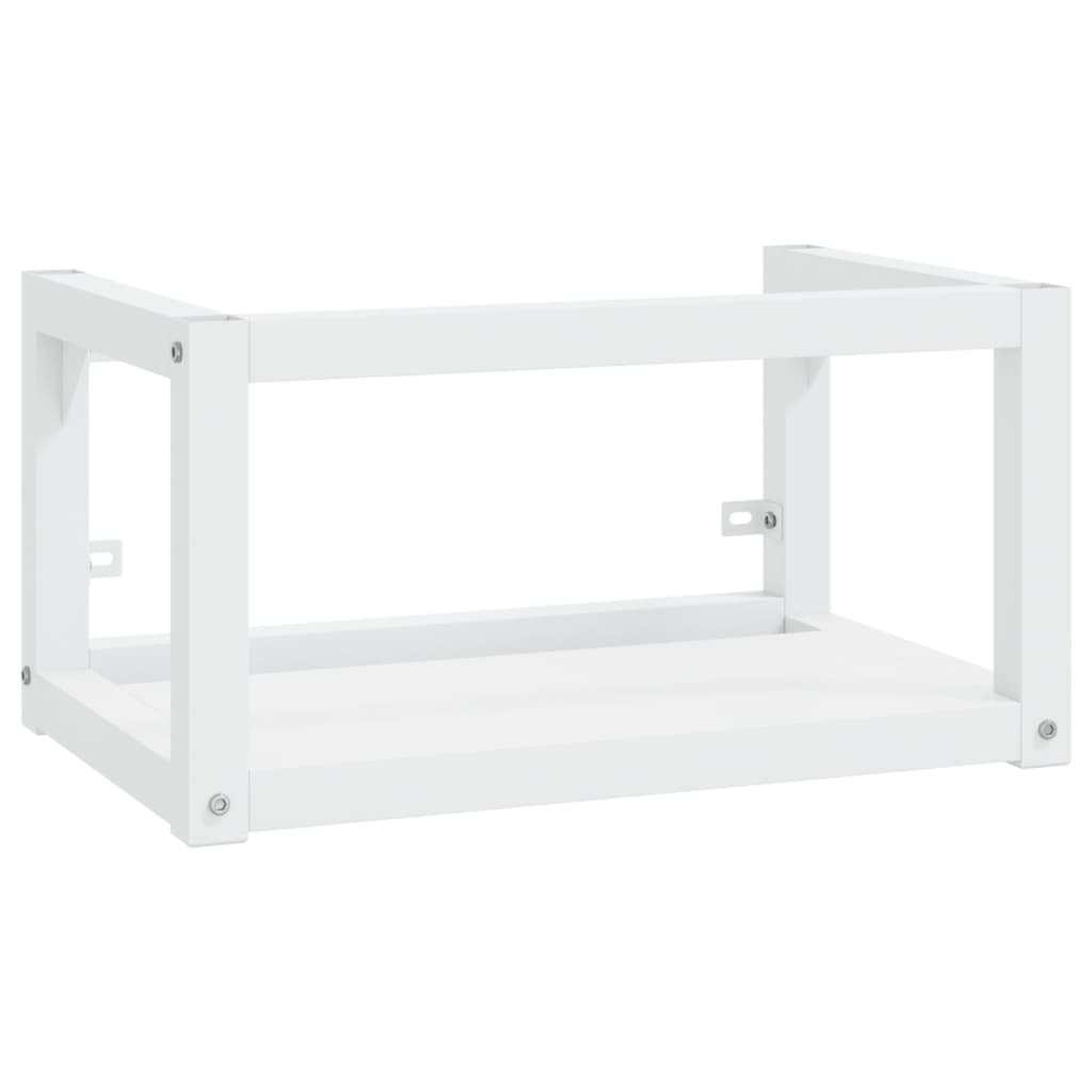 Wall-mounted bathroom sink frame White 59x38x31 cm Iron