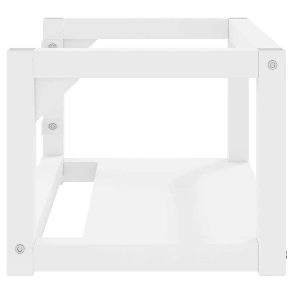 Wall-mounted bathroom sink frame White 59x38x31 cm Iron