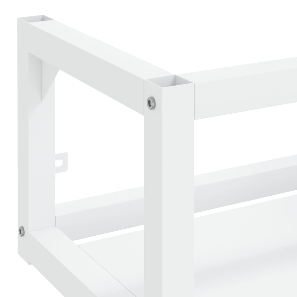 Wall-mounted bathroom sink frame White 59x38x31 cm Iron