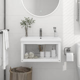 Wall-mounted bathroom sink frame White 59x38x31 cm Iron