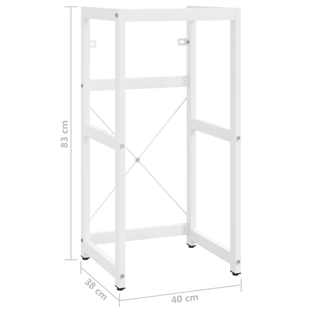 Waschbeckengestell Weiß 40x38x83 cm Eisen