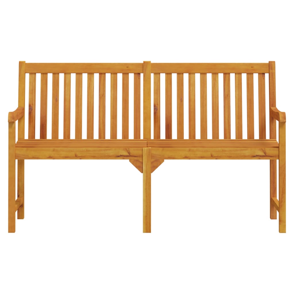 Banc de jardin 150 cm Bois solide d'acacia