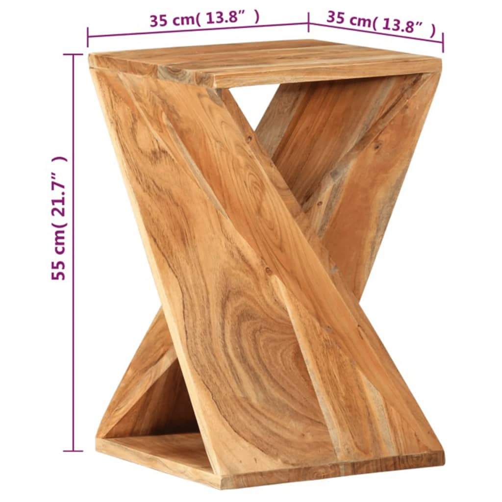 Table d'appoint 35x35x55 cm Bois massif d'acacia