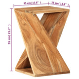 Table d'appoint 35x35x55 cm Bois massif d'acacia