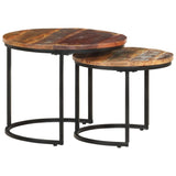 Tables gigognes 2 pcs Bois de récupération massif