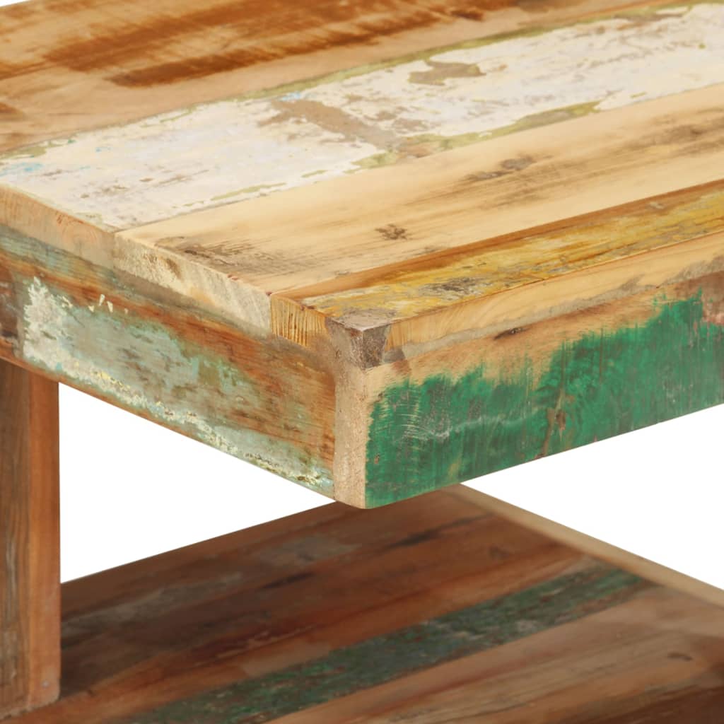 Table basse 45x45x40 cm Bois de récupération massif