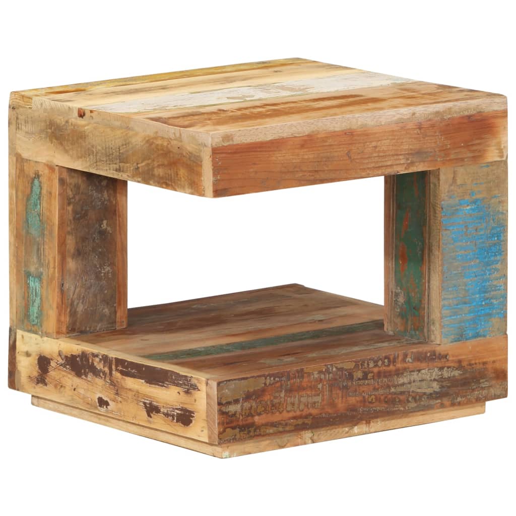 Table basse 45x45x40 cm Bois de récupération massif