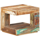 Table basse 45x45x40 cm Bois de récupération massif