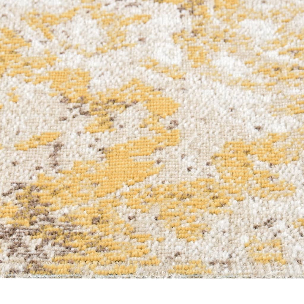 Tapis à tissage plat d'extérieur 80x150 cm Jaune