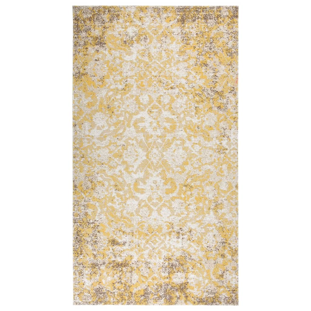 Tapis à tissage plat d'extérieur 115x170 cm Jaune