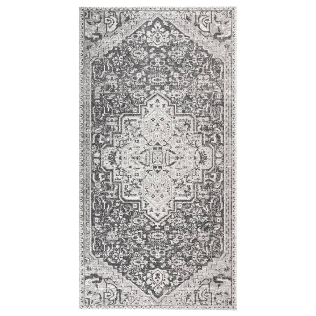 Tapis à tissage plat d'extérieur 80x150 cm Gris clair