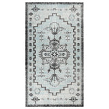 Tapis à tissage plat d'extérieur 115x170 cm Vert et gris