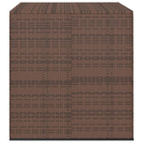 Boîte à coussins de jardin Résine tressée 100x97,5x104cm Marron