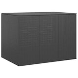 Gartenkissenbox aus gewebtem Harz, 145 x 100 x 103 cm, Schwarz