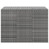 Gartenkissenbox aus gewebtem Harz, 145 x 100 x 103 cm, Grau