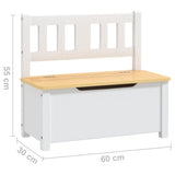 Ensemble de table et chaises enfants 4 pcs Blanc et beige MDF