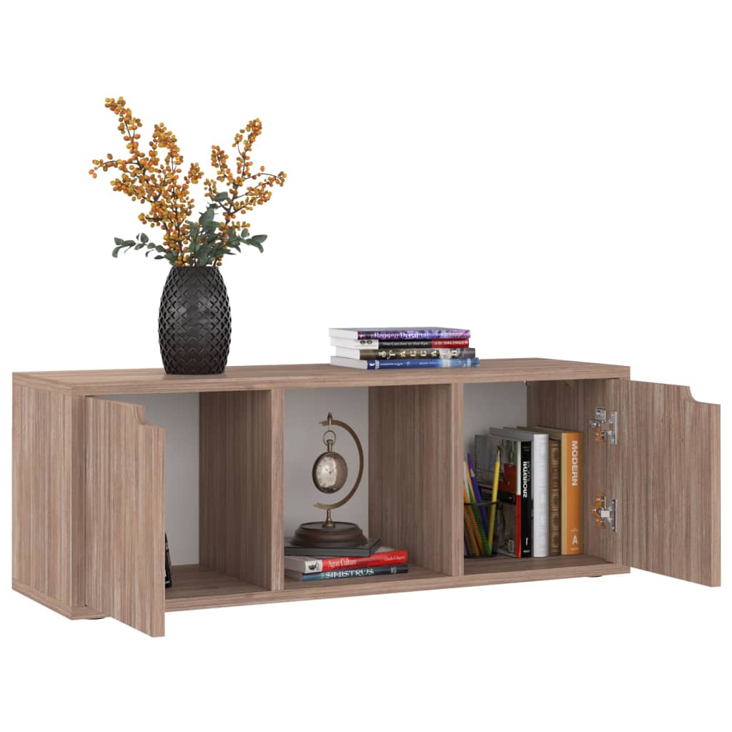 Meuble TV Chêne Sonoma gris 88,5x27,5x30,5 cm Bois d’ingénierie