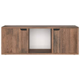 Meuble TV Chêne fumé 88,5x27,5x30,5 cm Bois d’ingénierie