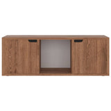 Meuble TV Chêne marron 88,5x27,5x30,5 cm Bois d’ingénierie