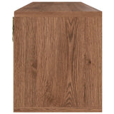 Meuble TV Chêne marron 88,5x27,5x30,5 cm Bois d’ingénierie