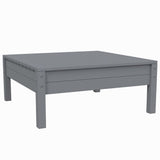 Salon de jardin 3 pcs avec coussins Gris Bois de pin massif