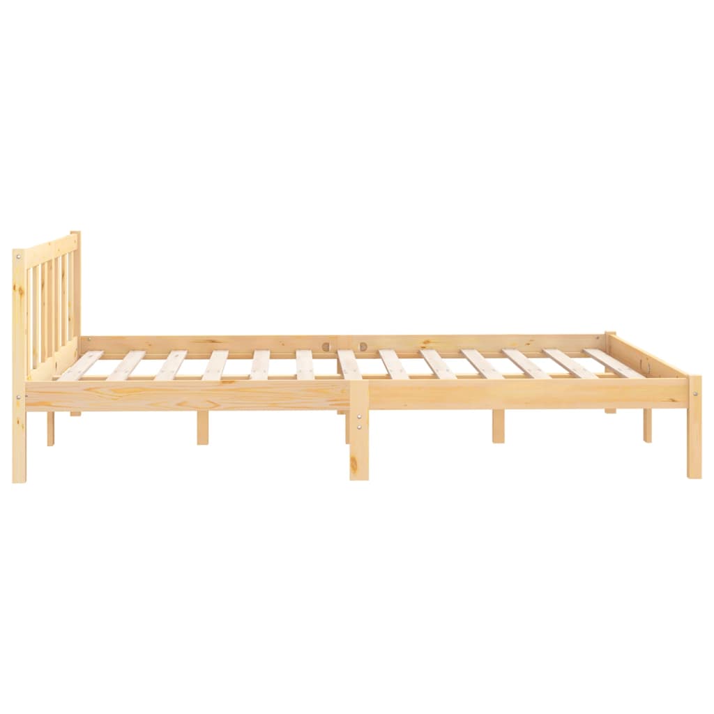 Cadre de lit sans matelas bois massif