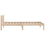 Cadre de lit sans matelas bois massif 90x200 cm