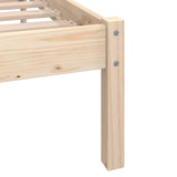 Cadre de lit sans matelas bois massif 90x200 cm