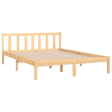 Cadre de lit sans matelas bois massif 120x200 cm