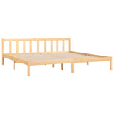 Cadre de lit sans matelas bois massif 200x200 cm