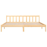 Cadre de lit sans matelas bois massif 200x200 cm