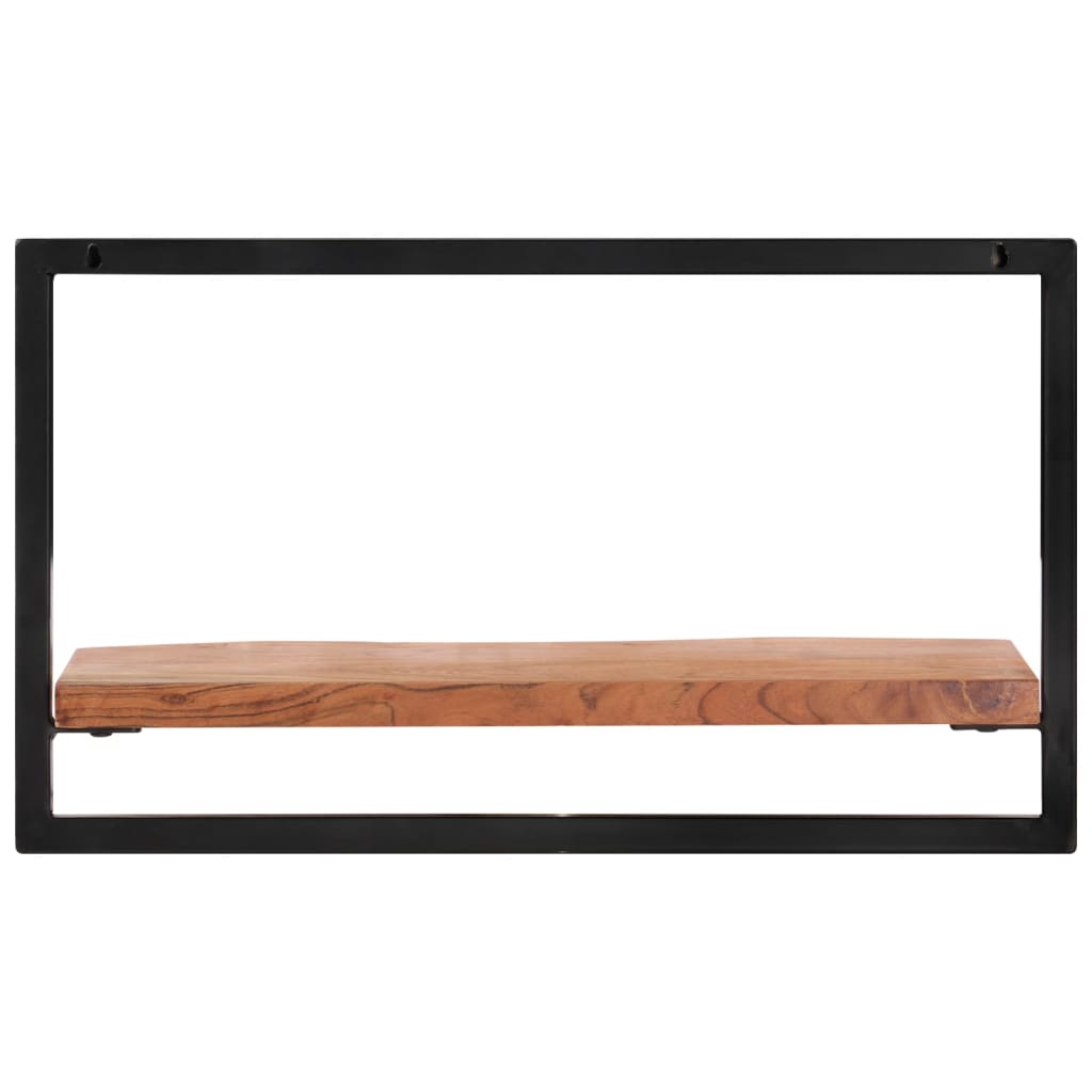 Étagères murales 2 pcs 60x25x35 cm Bois d'acacia et acier