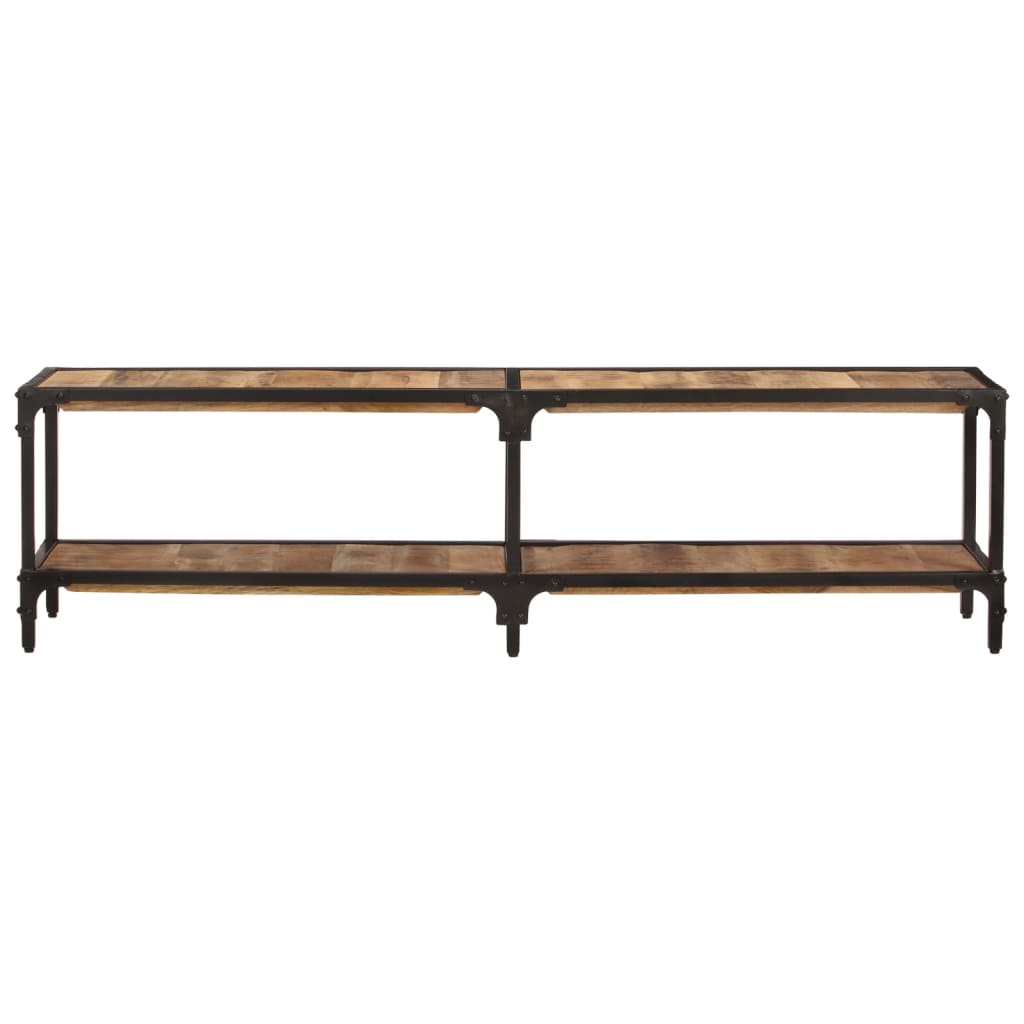 Meuble TV 150x30x41 cm bois massif de manguier