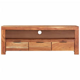 Meuble TV 110x30x40 cm Bois d'acacia massif