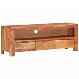 Meuble TV 110x30x40 cm Bois d'acacia massif