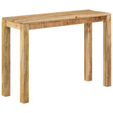 Table console 110x35x76 cm Bois de manguier brut