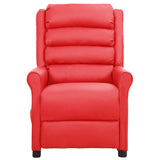 Fauteuil inclinable Rouge Similicuir