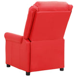 Fauteuil inclinable Rouge Similicuir