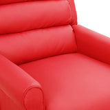 Fauteuil inclinable Rouge Similicuir