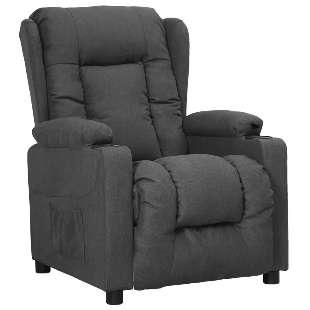 Fauteuil inclinable Gris foncé Tissu