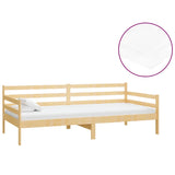 Lit de repos avec matelas 90x200 cm Bois de pin massif