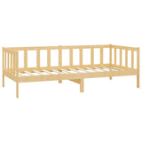 Lit de repos avec matelas 90x200 cm Bois de pin massif