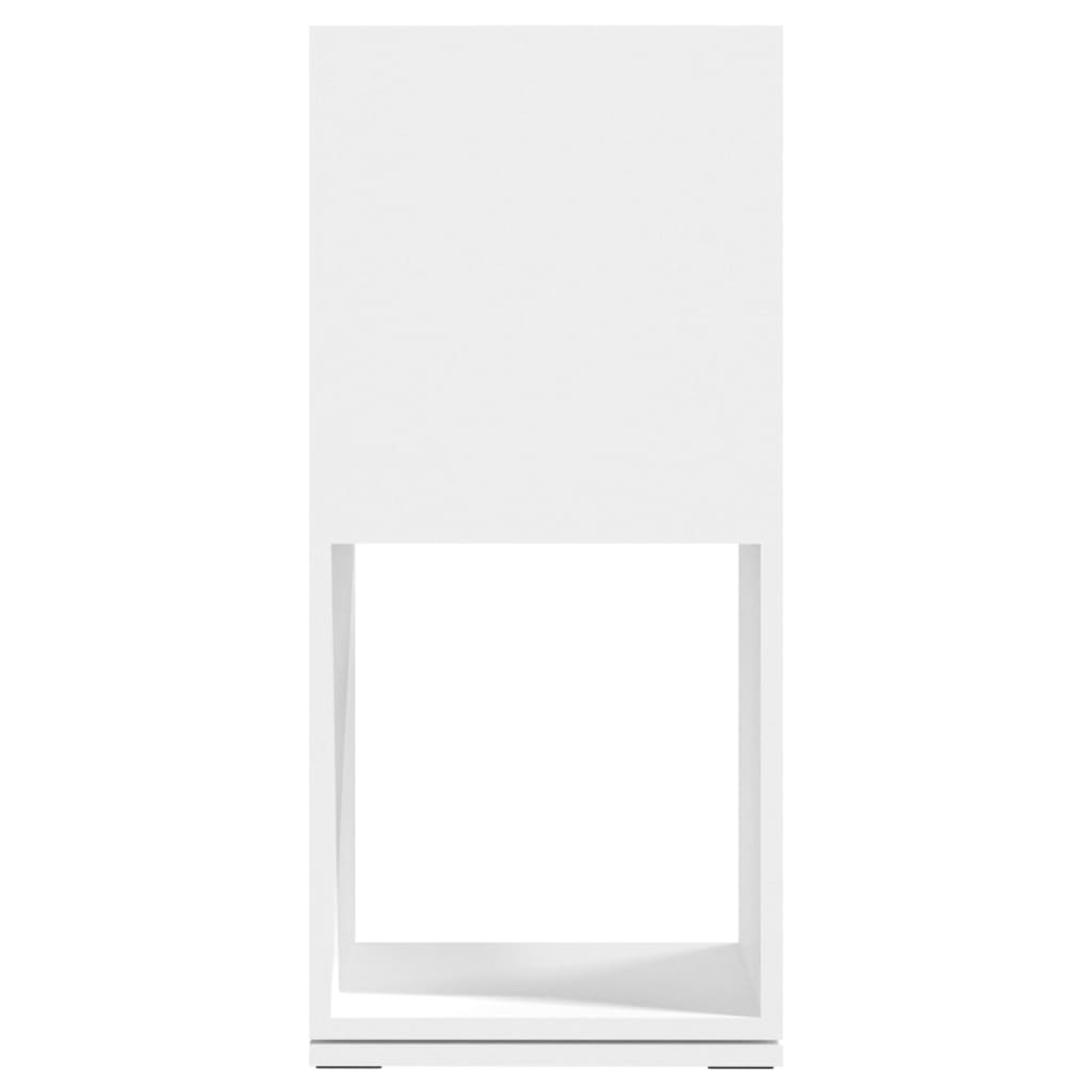 Armoire rotative Blanc 34,5x34,5x75,5 cm bois d'ingénierie