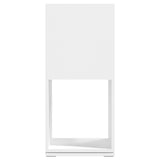 Armoire rotative Blanc 34,5x34,5x75,5 cm bois d'ingénierie