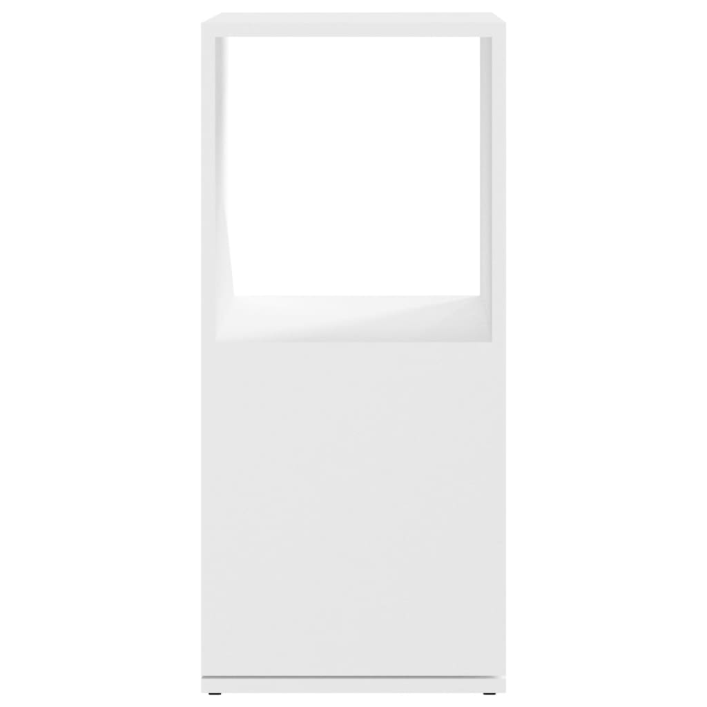 Armoire rotative Blanc 34,5x34,5x75,5 cm bois d'ingénierie