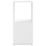 Armoire rotative Blanc 34,5x34,5x75,5 cm bois d'ingénierie