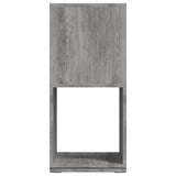 Armoire rotative Gris béton 34,5x34,5x75,5 cm bois d'ingénierie