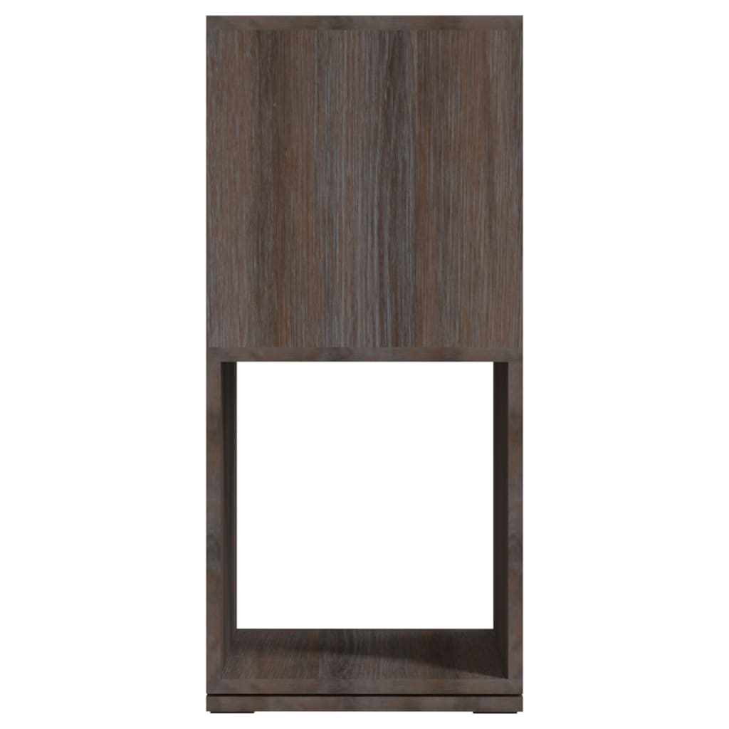 Armoire rotative Gris chêne 34,5x34,5x75,5 cm bois d'ingénierie