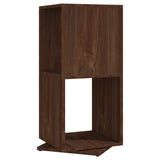 Armoire rotative Chêne marron 34,5x34,5x75,5 cm bois ingénierie